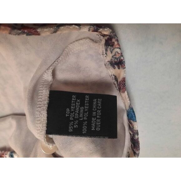 By & By XL Velvet Collared Tank Top Paisley - Picture 5 of 6